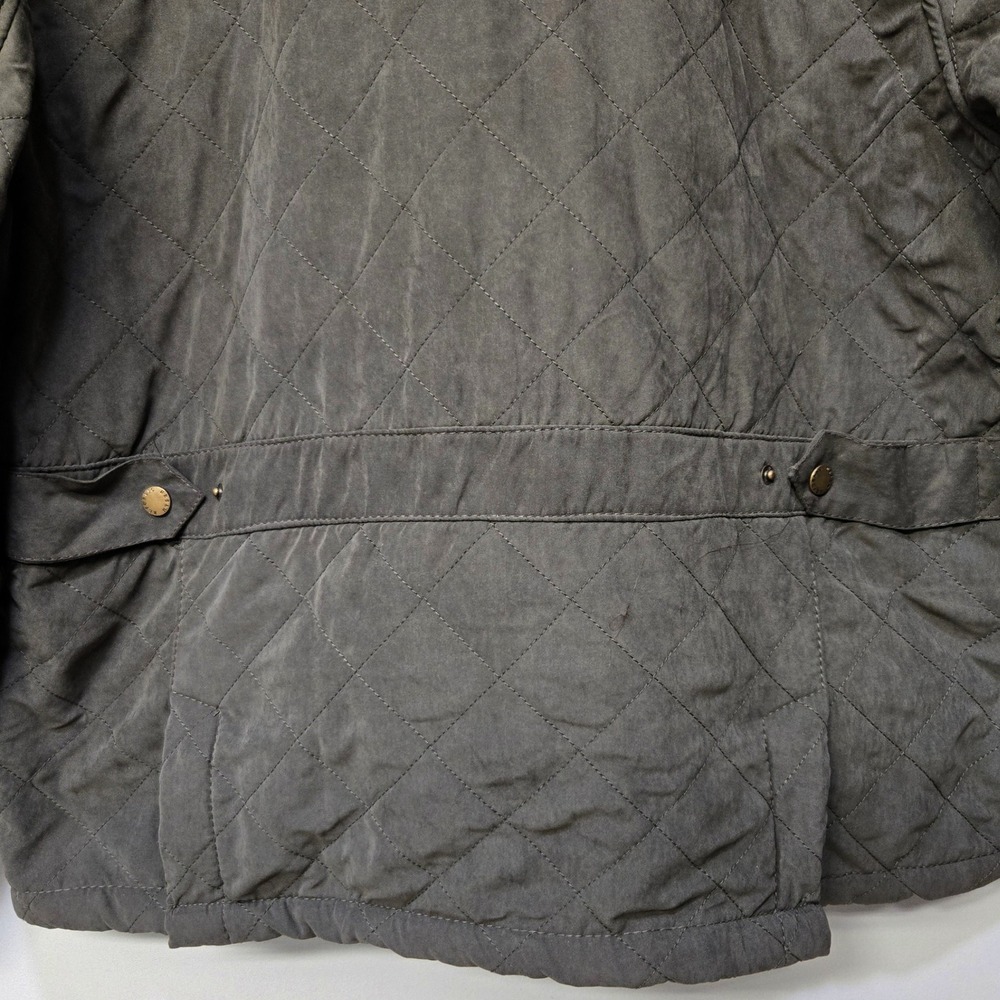 Mens XL Quilted Barn Chore Field Jacket Coat Brown Equestrian Hunting Heritage‎ - Picture 7 of 10